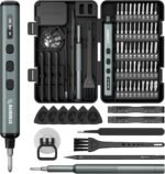 STREBITO Mini Electric Screwdriver, 67 in 1 Electric Screwdriver Kit | 50 S2 Preicison Bits, 5 Torque Settings, Organized Storage, Mini Power Screwdriver Rechargeable Tool Kit for PC Electronics - Image 2