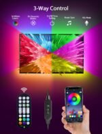 MATICOD LED Lights for TV Led Backlight, 9.84ft RGB Led Strip Lights USB TV Lights Behind 32-43in, APP Remote Control Music Sync TV Led Light for Bedroom Gaming Home Décor - Image 3