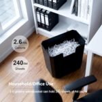 Wingwise 8 Sheets Paper Shredder for Home Office | P-2, 2 Mins Runtime, 2.6 gal - Image 6