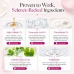 Korean Brightening Cream for Face & Body, Arbutin And Tranexamic Acid Facial Cream For Uneven Skin Tone And Dark Spot Appearance Care For Daily Skincare Routine - Image 4