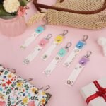 6 Pcs Personalized Name Tag Hooks for Kids Child ID Tags Backpack Name Tag Daycare Name Label Hooks for Backpacks Water Bottle (Cute Style) - Image 5