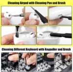 walrfid Laptop Phone Screen Cleaner Kit, Computer Keyboard Brush Cleaning Spray for iPhone AirPods MacBook iPad, 20-in-1 Electronic Device Clean Tool for Camera Earbud Car Screens (Black) - Image 4