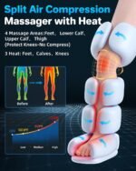 YINGGG Leg Massager with Heat and Compression - Foot and Calf Massage Sleeve with 3 Heat, 6 Intensities, 6 Modes, Compression Boots for Circulation and Pain Relief - Image 3