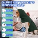 MIGOHI Calming Vest for Dogs | Soft Anxiety Vest for Dogs,Dog Calming Shirt for Storm,Separation,Fireworks, Anxiety Wraps for Dog to Stop Panting & Hiding During Vet Visit,Travel,Green,M - Image 6