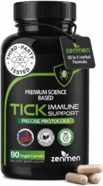 Zenmen Tick Immune Support Supplement - Improved Formula - Japanese Knotweed, Cat's Claw, Chinese Skullcap, Cryptolepis Sanguinolenta, Sweet Wormwood - 90 Vegan Capsules, Made in The USA - Image 2