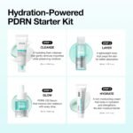 Anua Salmon DNA PDRN Glow Essential Starter Kit, Hyaluronic Acid Skincare Set, Glass Skin Routine with Firming & Hydrating Cleanser, Toner, Serum & Cream, Mini Travel Essentials, Korean Skincare Gift - Image 4