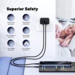 QZIIW Super Fast Samsung Charger Type C,45W Dual Port USB C Fast Charger | Extra Long 60W 3/6/10/10FT USB C Cable - [2-Pack]PD Quick Charging 3.0 For Samsung Galaxy S26 S25 Ultra/S24+/S23 iPhone 17 16 - Image 5