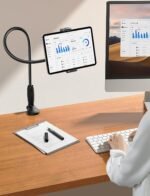 Lamicall Gooseneck Tablet Holder for Bed, Unique Tapered Flexible Arm | Fully Adjustable, iPad Kindle Holder Stand for Reading in Bed, Tablet Mount for 4.7-13" iPad Pro Mini Air, Kindle, Switch - Image 8