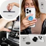PopSockets Adhesive Phone Grip, Holder- Blanc Fresh | Secure Comfortable Hold, Anti-Drop, Kickstand, Flower, Floral, Kindle, Paperwhite, Magnetic - Image 7