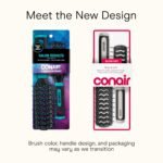 Conair Grip & Lift Vent Hairbrush, Full-Size and Mid-Size Brush Set, Nylon Bristle Hair Brushes for Blowout Styling, Value Pack, Color May Vary - Image 3