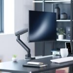 VIVO Premium Aluminum Full Motion Single Ultrawide Monitor Desk Mount Stand with Lift Engine Arm, Fits Screens up to 40 inches, STAND-V101BB - Image 3
