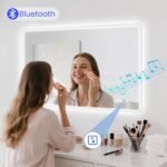 STARLEAD 24"x32" LED Bathroom Mirror with Bluetooth Speaker | 3 Color Temperature, Stepless Dimming, Anti-Fog, Touch Control, Vertical or Horizontal - Image 4