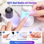 Beetles Mini UV Light for Gel Nails Flash Curing Innovative with Smart | Sensor for Easy and Fast Extension System, Portable Manicure UV LED Light for Gel Nail Polish DIY Nail Art - Image 4