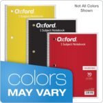 Oxford Spiral Notebook 6 Pack, 1 Subject, College Ruled Paper, 8 x 10-1/2 Inch, Color Assortment Design May Vary (65007) - Image 6