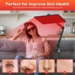 Red Light Therapy for Body and Face, 660nm 850nm 940nm Infrared Redlight | Redlight-Therapy Lamp Device with Large Panel and Stable Stand at Home, Idea Gift for Women Wife Mom Sister Girlfriend (L) - Image 4