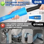 Sealegend Dryer Vent Cleaner Kit with Vacuum Hose Attachment & Brush Blue | Fits Most Vacuums, Loosens Stubborn Lint & Removes Hidden Dust, for Dryer Vents, Refrigerator Coils & Narrow Gaps - Image 3