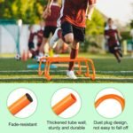 Agility Hurdles Training Equipment - Speed Hurdles and Soccer Cones with Carrying Bag for Soccer, Football, and Track Drills, Ideal for Athletes Speed and Agility Training - Image 5