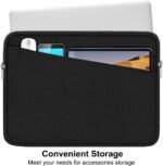 Laptop Sleeve 15.6 inch, Durable Slim Computer Carrying Bag Protective Case | Laptop Case, Computer Sleeve Handbag with Front Pocket, Laptop Cover for 15-16 Inch HP, Dell, Lenovo, Asus, Notebook, Black - Image 4
