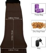 Reversible Dog Cat Sling Carrier, Small Dog Carrier, Adjustable Dog Sling, Hands Free Cross Body Carrier with Collar Hook for Dog/Cat/Bunny up to 11lb (Brown) - Image 7