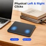 Wireless Trackpad for Windows 11/10 & Mac - Bluetooth & 2.4G Multi-Device Touchpad with 4-Finger Gestures, 7” Large Metal Surface, Physical Clicks, Type-C Fast Charging, 50H Battery, for PC Laptop Desktop - Image 4