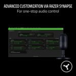 Razer Seiren V3 Mini USB Microphone, Supercardioid Condenser Mic, Black | Tap-to-Mute Sensor with LED Indicator, Shock Absorber, Ultra Compact, Works with OBS, Discord, Zoom, Teams - Image 8