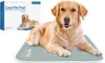 The Green Pet Shop Cool Pet Pad - Large, Sage Grey - Self-Cooling, Pressure Activated Mat for Dogs & Cats from 46-80 lbs - Non-Toxic Gel, No Water Needed - Image 2