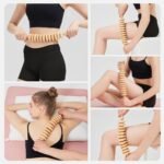 Wooden Cellulite Massage Roller for Legs and Thighs - Handheld Fascia Blaster Tool for Muscle Relief, Lymphatic Drainage & Body Sculpting - Anti Cellulite Massager for Women and Men (12 Wheel) - Image 9