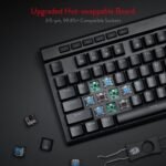 Redragon K580 Wired RGB Mechanical Gaming Keyboard, Macro Key & Media Wheel | 5 On-Board Keybinding Buttons for MMO MOBA Games, Dedicated Media Controls, Classic Tactile Blue Switch for Hype Typing Feel - Image 5