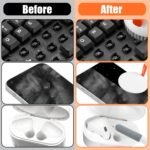 walrfid Laptop Phone Screen Cleaner Kit, Computer Keyboard Brush Cleaning Spray for iPhone AirPods MacBook iPad, 20-in-1 Electronic Device Clean Tool for Camera Earbud Car Screens (White) - Image 6