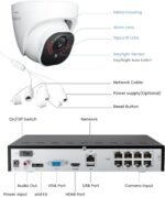 REOLINK 8CH 4K/8MP Home Security Camera System with 2TB HDD RLK8-800D4 | 4pcs H.265 PoE Wired Turret Cameras with Person Vehicle Detection, 8CH NVR for 24-7 Recording High Bitrate & Clear Stream - Image 10