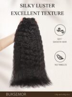 Kinky Yaki Straight 100% Human Hair Bundles 15A Grade 16 18 20inch | Soft Full & Thick From Root To Tip,Minimal Shedding & Tangle Resistan,Natural Color Easy To Blend,Reusable With Proper Care - Image 7