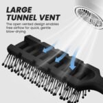 Hair Brush for Men and Women, Pain-Free Speed Dry Detangling Brush | Vented Brush Design for Fast Airflow, Anti-static Bristles Reduce Breakage, Works on Wet or Dry, Straight or Curly Hair - Image 3