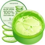 VENAMINE Korean Aloe Vera Soothing & Moisture Gel 100% For Face And Body organic pure aloe vera gel 300ml - Image 2