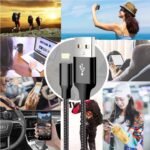 USB to Lightning Cable, 5 Pack iPhone Charger Fast Charging Cord (Black) | 3/3/6/6/10FT Nylon Braided High-Speed Data Transfer Apple MFi Certified Wire for iPhone 14/13/12/11/X/Max/8/7/6/5/SE/Plus - Image 8