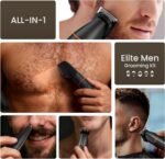Manscape Upgraded Body & Pubic Hair Trimmer for Men, Waterproof Ball Shaver | All-in-one electric mens grooming kit, no nick no irritation, large-capacity battery, IPX6, LED display, USB-C charging dock - Image 3