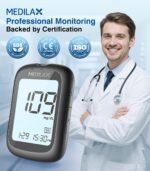 Medilax Blood Glucose Monitor Kit, Blood Sugar Testing Kit with 100 Strips | 100 Test Strips, 100 Lancets, Glucometer and Lancing Device, 500 Memories, No Coding, Large Display Glucose Monitor - Image 3
