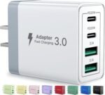 Aioneus USB C Charger Block, 40W Fast Charging Block Type C Charging Block 4-Port Dual Port PD+QC Wall Charger Head Cube for iPhone 17 16 15 14 13 12 11 Pro Max XS, iPad, Samsung Phone, Tablet - Image 2
