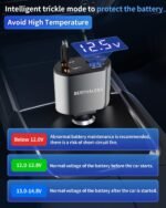 BERTHALESS Retractable Car Charger, 4 in 1 Fast Charging Car Charger with USB-C & USB-A, Compatible with iPhone 17/16/15/14/13/12/11,Galaxy,Pixel,Car Accessories Gifts for Fathers Day,Husband,Men,Dad - Image 7