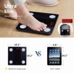 Bathroom Scale Smart Digital Bluetooth Scales for Body Weight | Body Composition Analyzer, App Bluetooth Sync, Backlit Display, Max 330lb 0.2lb, for BMI Fat Muscle, High Precision - Image 7