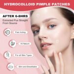 432 Counts Pimple Patches for Face, Hydrocolloid Acne Patches Zit Patches for Face Acne Spot Treatment Patch Cystic Acne Treatment Stickers Blemish Hydrocolloid Patches for all Skin Type - Image 5