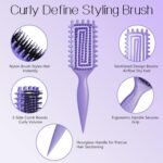 Curly Hair Brush, Curl Brush for Wet & Dry Hair | Curl Defining Brush for Effortlessly Defined Curls & Waves, Detangling Brush for Women, Men & Kids, Reduces Frizz - Image 3