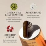 KORA Organics Turmeric Brightening & Exfoliating Face Scrub + Mask, 30 ml | 2-in-1 Face Mask & Facial Scrub, Certified Organic Exfoliator, Smooths & Refines Pores, Vegan & Cruelty-Free, 1.01 fl oz - Image 7