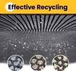 Cat Litter Mat Compact Size 23.6"x14.6" for Small Spaces, Upgrade Waterproof Leakproof Back Layer, Honeycomb Trapping Mat, Washable, Easy to Clean, Scatter Control Kitty Litter Matt, Black - Image 10