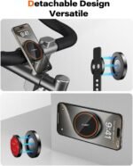 A2C Fitness Phone Mount for MagSafe, 17 N54 Strong Magnet, Adjustable Strap | 3-in-1 Mount - Magnetic Gym Mount, Adhesive Mount, Handlebar Mount for Stroller, Golf Cart, Treadmill, Peloton Exercise Bike - Image 6