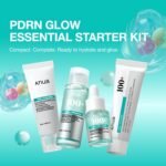 Anua Salmon DNA PDRN Glow Essential Starter Kit, Hyaluronic Acid Skincare Set, Glass Skin Routine with Firming & Hydrating Cleanser, Toner, Serum & Cream, Mini Travel Essentials, Korean Skincare Gift - Image 3