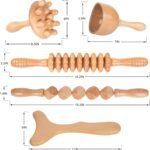Komogir Wood Therapy Massage Tools 5-in-1 Lymphatic Drainage Massager Maderoterapia Kit Wooden Massager Body Sculpting Tools for Muscle Pain Relief, Anti-Cellulite, Body Contouring and Shaping - Image 7