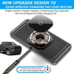 Magnetic Wireless Charger for Toyota Tacoma 2024 2025 2026 for Toyota 4Runner 2025 2026 15W Fast Wireless Car Phone Charger Pad Non-Slip Phone Holders for iPhone 17/16/15/14/13/12 - Image 5