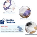 Electric Heating pad with 6 Heat Settings, Auto Shut Off, Dry Electric Heating for Back Neck Knee Arms Legs Shoulder Heat Pads for Christmas Birthday Father's Day Mother's Day (24"X12", Light Purple) - Image 5