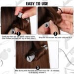 WILLBOND 60 Pcs Perm Rods for Long Hair Plastic Curl Rods Cold Wave Irons Curling Roller for Hair Styling Hairdressing Tools(0.59 Inch,Gray) - Image 5