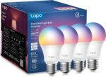 Tapo TP-Link Smart Light Bulbs, 16M Colors RGBW, Dimmable, Compatible with Alexa and Google Home, A19, 60W Equivalent, 800LM CRI>90, 2.4GHz WiFi only, No Hub Required, L530E(4-Pack) - Image 2